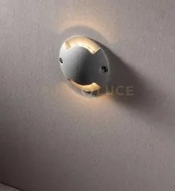 Segnapassi calpestabile led elmo silver dc24v 1w 121lm 4000k 2 fasc...