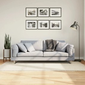 Tappeto Shaggy Pamplona A Pelo Lungo Moderno Crema 100x200 Cm /