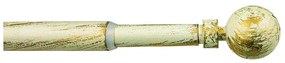 Kit bastone per tenda estensibile da 40 a 70 cm Mini in ferro spazzolato avorio Ø 12 mm INSPIRE