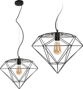 LAMPADA PENSILE  METALLO LOFT BLACK APP563-1CP