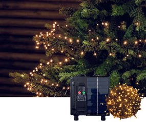 Catena luminosa per esterno Energia Solare 500 Led Bianco Caldo