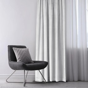 Tenda parzialmente oscurante bianca in velluto 140x270 cm Eyelets – Restilo
