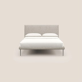 Theo letto imbottito moderno sfoderabile con piedi alti in metallo in tessuto impermeabile T10