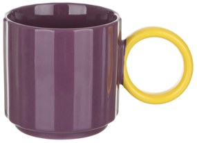 Tazza viola in porcellana 360 ml Handly