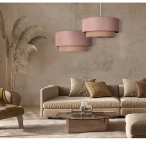 Duolla - Lampadario a sospensione con filo BOHO 1xE27/15W/230V diametro 45 cm beige/marrone