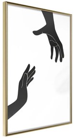 Poster  Language of Gestures II  Cornice Quadri Cornice d'oro, Larghezza x Altezza Home decor 20x30