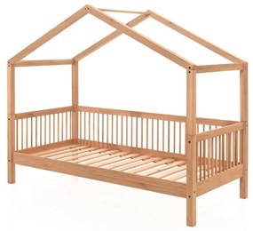 Letto per bambini in rovere colore naturale con letto estraibile 90x200 cm Forrest - Vipack