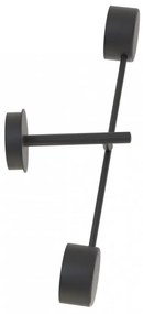 Lampada da parete in acciaio NATSU K2 nero 2xGX53 Colore del corpo Nero