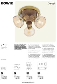 Redo 04-476 - Luce Spot BOWIE 2xE14/28W/230V