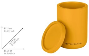 Organizer da bagno in poliresina color senape per dischetti di cotone Tom Tailor T-Color Bath – Wenko