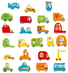 Gioco con adesivi - amiamo le automobili