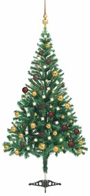 Albero Natale Artificiale Con Led E Palline 180 Cm 564 Rami /