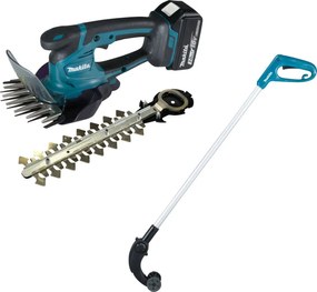 Forbici per erba a batteria Makita DUM604RFX1 18V 1x batteria 3,0 Ah + caricabatterie + prolunga per impugnatura con rotella
