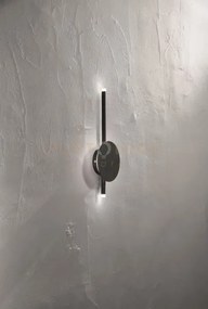 Applique james a led nero 3000k 560w 16w dimmerabile d.15cm h. 40cm