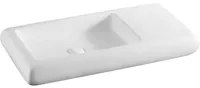 Lavabo da appoggio 80x42 cm - Bianco