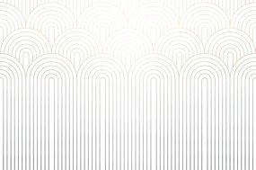 Carta da parati – Motivo arcobaleno sfumato Mid-Century