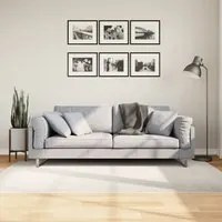 Tappeto IZA a Pelo Corto Aspetto Scandinavo Crema 140x200 cm 375441