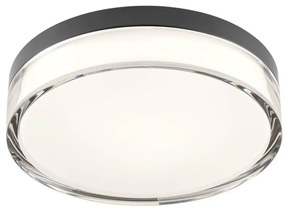 Redo 01-3735 - Plafoniera LED FRISBI LED/12W/230V 3000/4000K IP44 nero