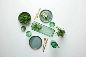 Piatto da portata in vetro verde 14x38 cm Kusintha - Bitz