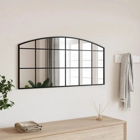 Specchio Da Parete Nero 100x50 Cm Arco İn Ferro /