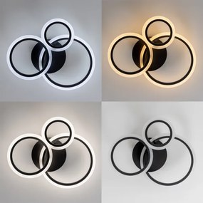 Brilagi - Lampadario a plafone LED dimmerabile ORBITS LED/40W/230V 3000-6500K nero + +TC