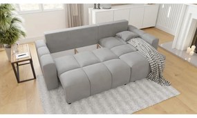 Divano angolare variabile grigio chiaro Luki - Ropez