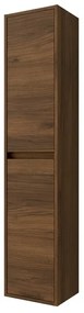 Colonna bagno sospesa 140 cm noce maya ripiani regolabili Gaya