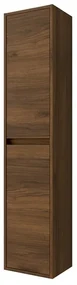 Colonna bagno sospesa 140 cm noce maya ripiani regolabili Gaya