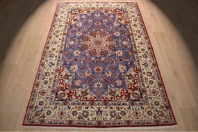 Isfahan Tappeto 150 x 220 (Iran) Annodato A Mano