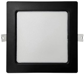 Lampada LED da incasso SQUARE LED/12W/230V 4000K 17x17 cm nero