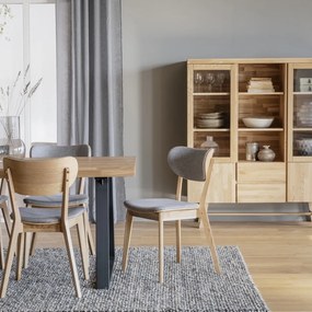 Sedie da pranzo grigie in set di 2 Kato - Rowico