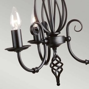 Elstead ART3-BLACK - Lampadario a sospensione con catena ARTISAN 3xE14/60W/230V