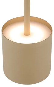 Globo 58487S - Lampada da tavolo ricaricabile a LED DIXON, dimmerabile con controllo touch, 1,5W/5V 2200 mAh beige