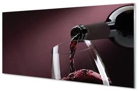Quadro su vetro acrilico Background vino bordeaux 100x50 cm