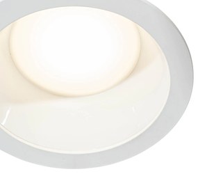 Set di 6 faretti da incasso bianchi con LED 3000K-5000K - Elias