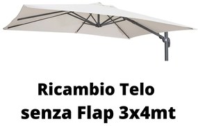 Ricambio Telo per Ombrellone senza Flap 3X4m