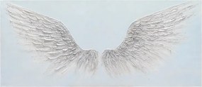 Dipinto su tela Ali, grigio / argento 65 x 150 cm