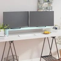 Mobile/Rialzo Porta TV in Vetro Bianco 110x30x13 cm cod mxl 33849