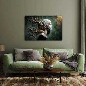 Quadro su tela – Dea serena con i rami della vita