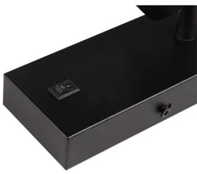 Faretto da parete 1xGU10/35W/230V nero