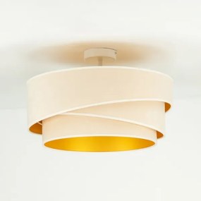 Duolla - Lampadario a plafone KOBO 1xE27/15W/230V diametro 45 cm color crema