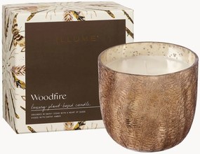 Candela profumata Woodfire (ambra, camoscio, legno di cedro)