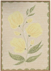 Stampa digitale incorniciata Butter Yellow Flowers No. 03