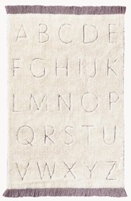 Tappeto per bambini taftato a mano con disegno lettere lavabile ABC