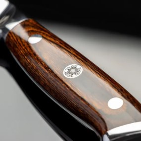 Gudaro - Coltello da cucina in acciaio damascato FENG 3,5", 67 strati d'acciaio, lunghezza 9,5 cm