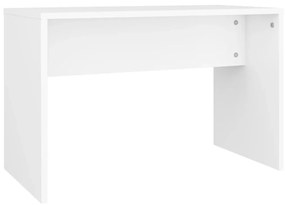 Tavolo toeletta e sgabello bianco 70x35x45 cm legno multistrato