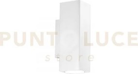 Applique a parete duduk quadrata bianca 2 luci attacco gu10 mini 7x...