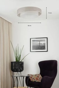 Brilagi - Lampada dimmerabile a LED DOVER SHINE LED/24W/230V grigio/crema + telecomando