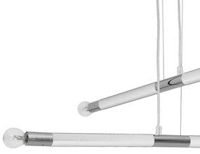 Lampadario su fune BASTONE WHITE 4xE14/40W/230V