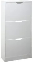 Scarpiera 3 ripiani bianca 60x119,5x23,3 cm